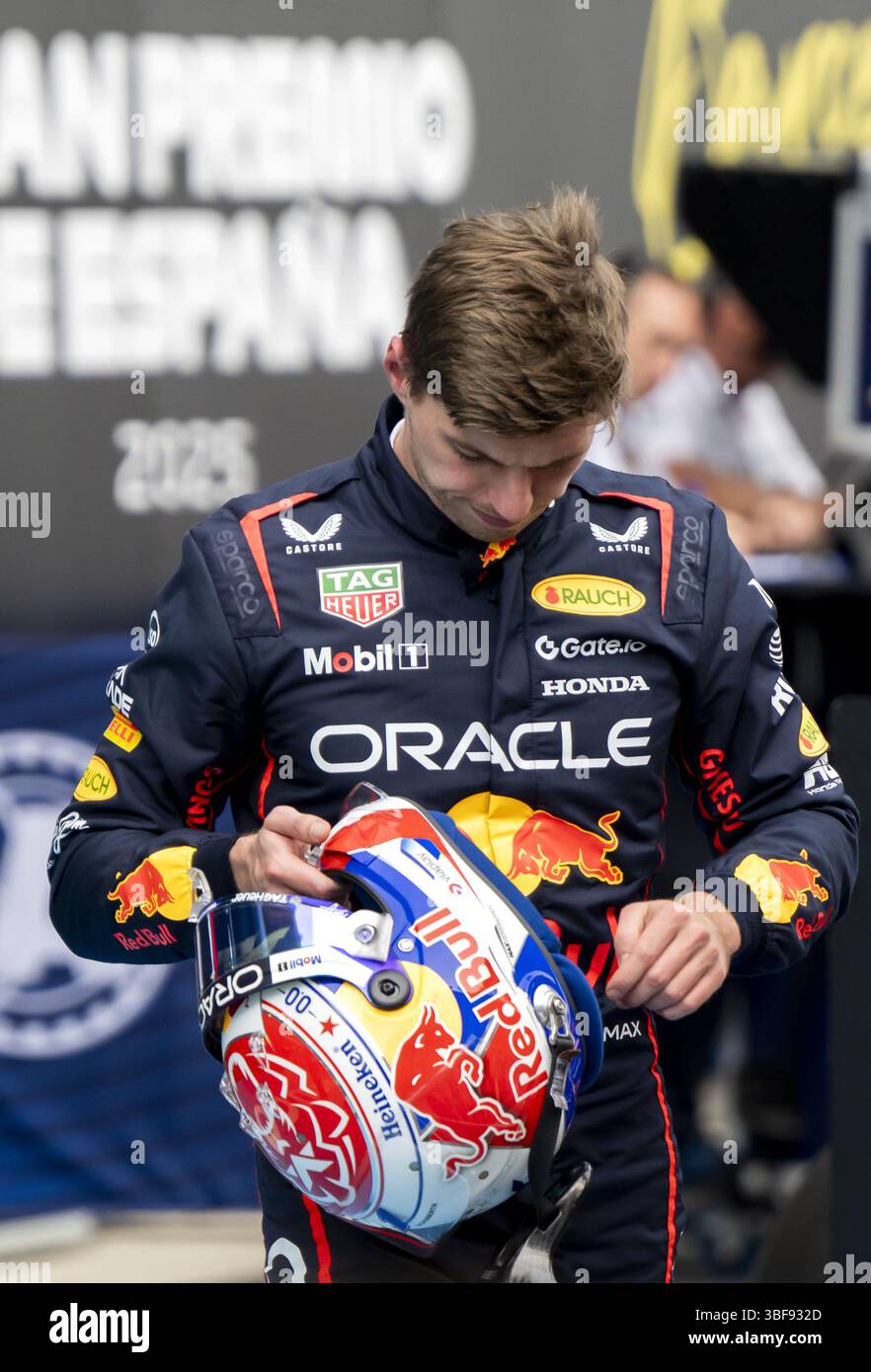 BARCELONA - Max Verstappen (Red Bull Racing) at the Circuit de ...