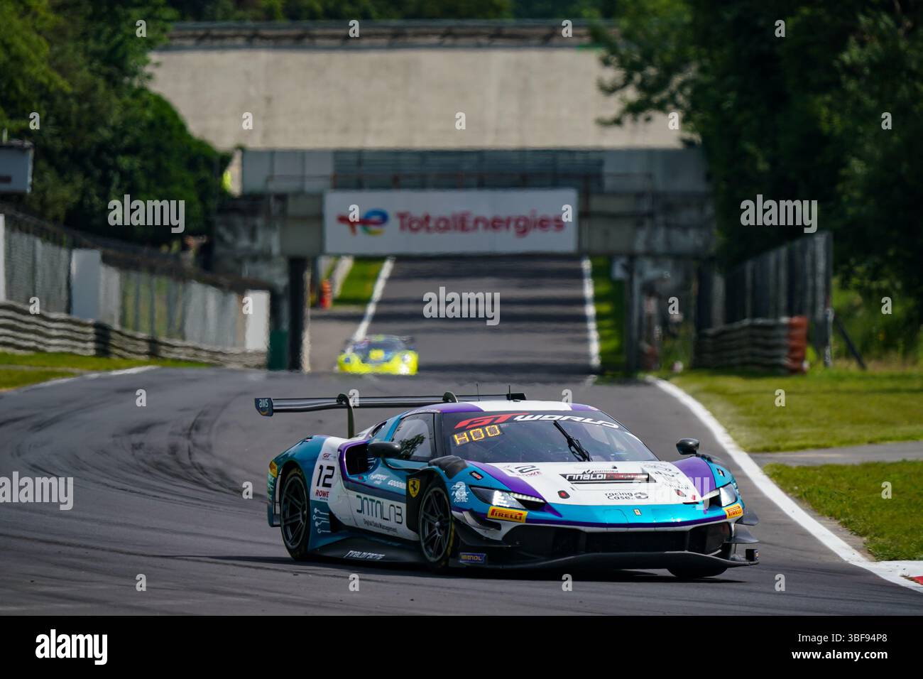 David PEREL, Christian HOOK and Davide RIGON driving the (#12) Ferrari ...