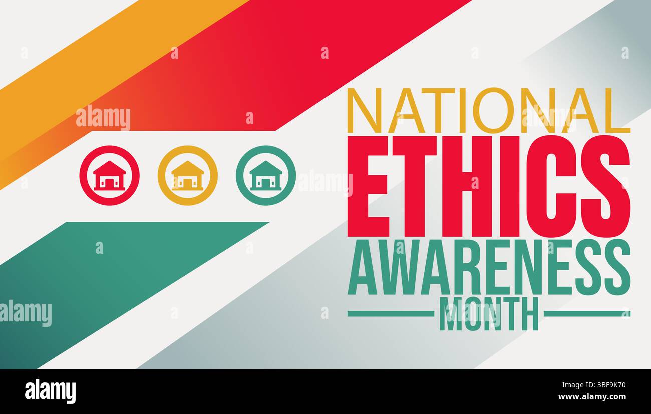 National Ethics Awareness Month Banner, Promoting Integrity and Ethical ...
