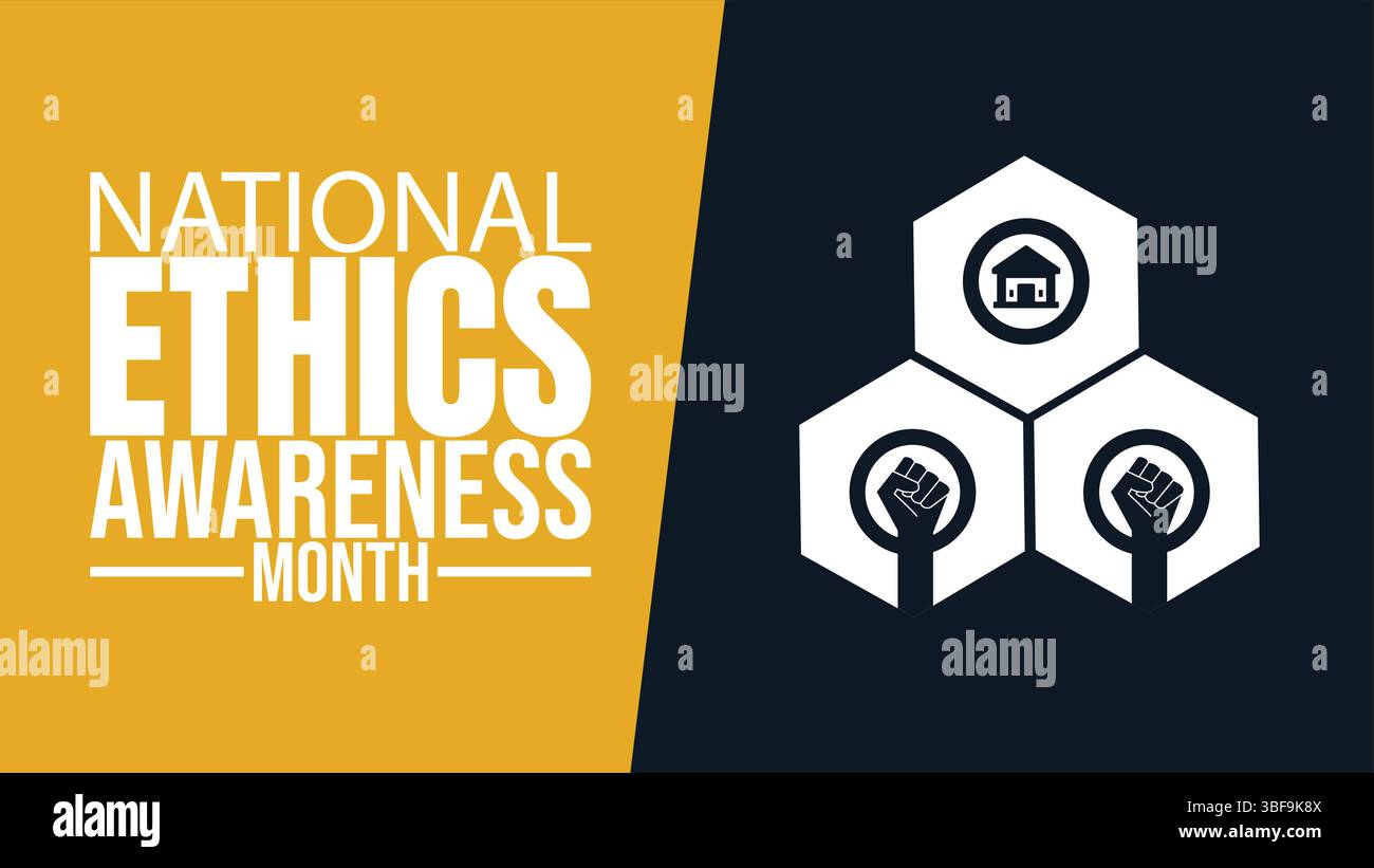 National Ethics Awareness Month Banner, Promoting Integrity and Ethical ...