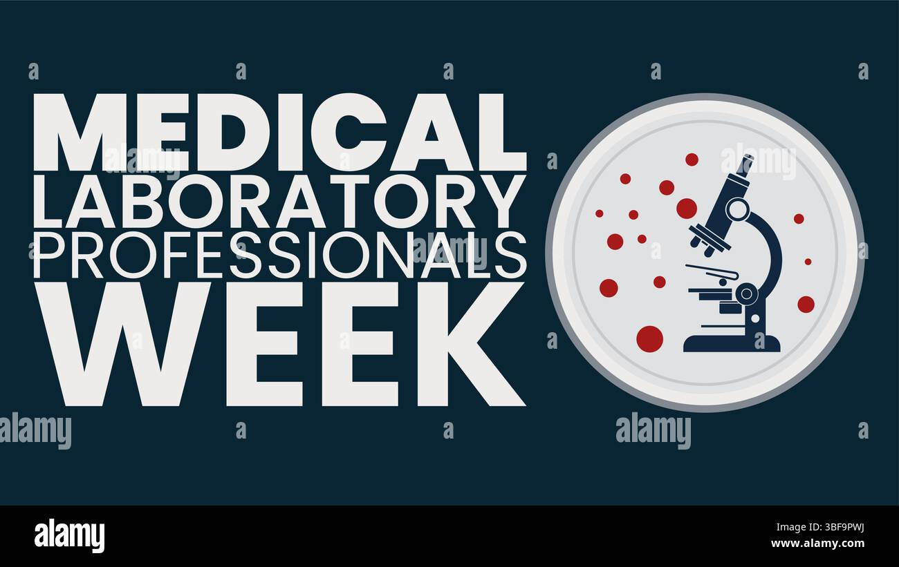 Celebrating Medical Laboratory Professionals Week Stock Vector Image ...