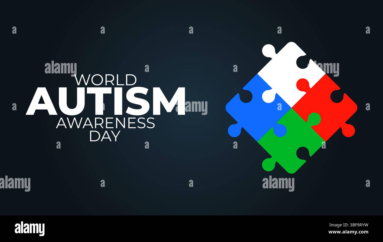 World Autism Awareness Day Support, Education, and Inclusion Stock ...