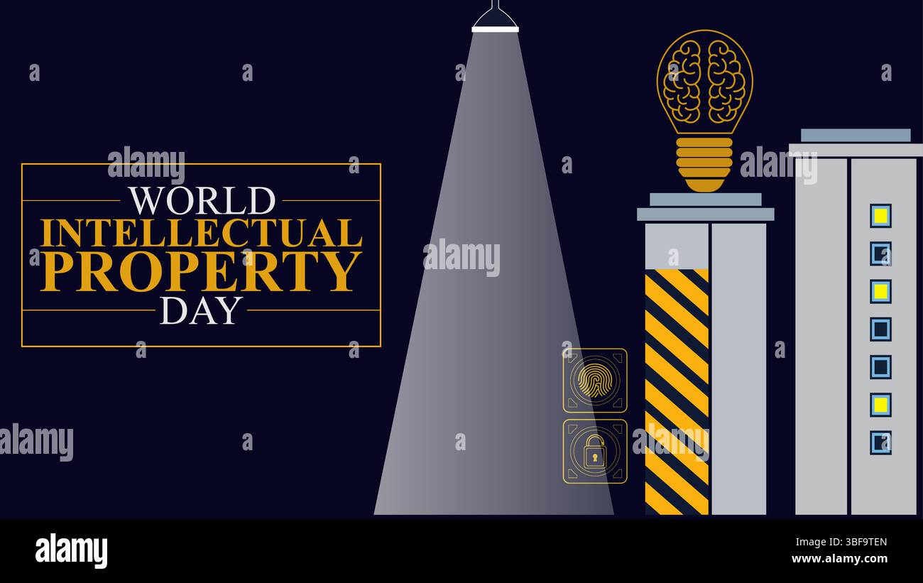Protecting Creativity, The Importance of Intellectual Property Stock Vector