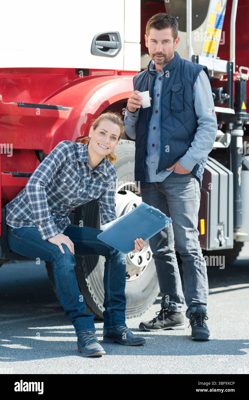 Delivery man resting work hi-res stock photography and images - Alamy