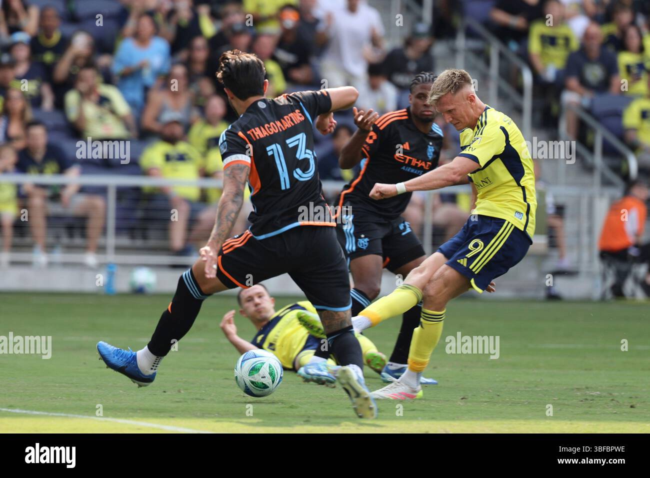 NASHVILLE, TN MAY 31 Sam Surridge 9 of Nashville SC scores a goal