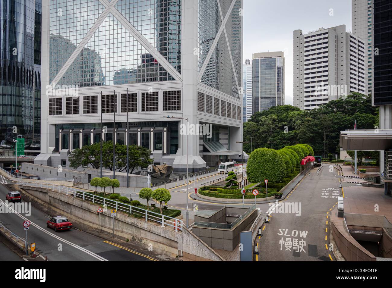 Cityscape building located in downtown Hong Kong Stock Photo