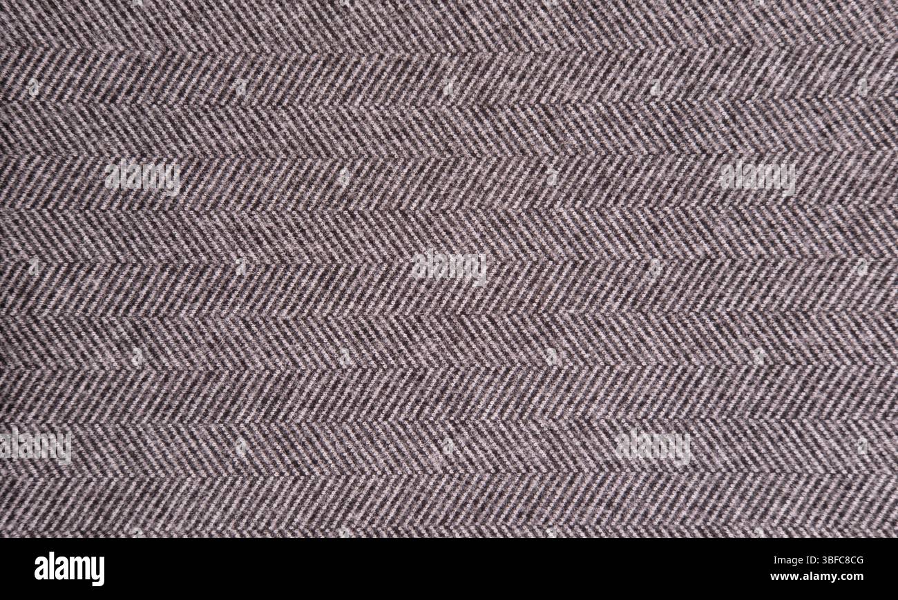 Herringbone tweed fabric background texture Stock Photo