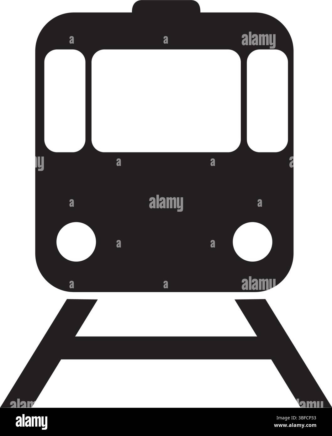 Metro icon in flat style. Train subway vector illustration on white ...
