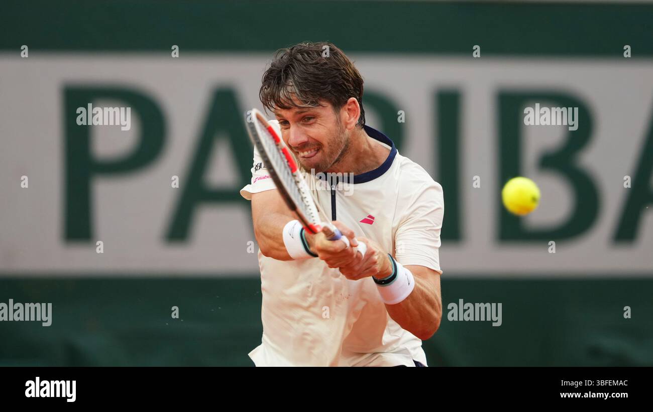 Britain's Cameron Norrie during their third round match of the French ...