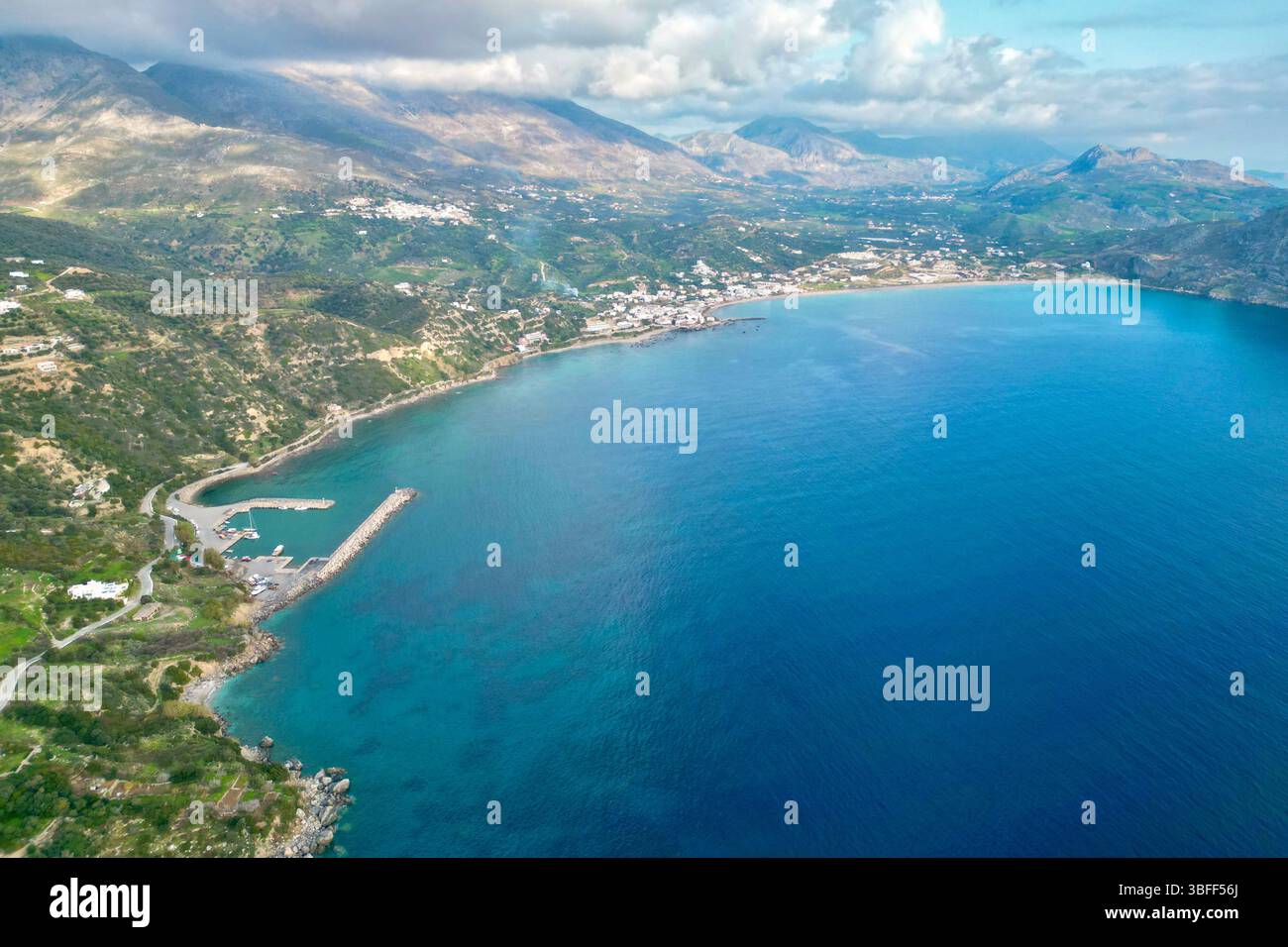 Southern Crete and Libyan Sea view Stock Photo - Alamy