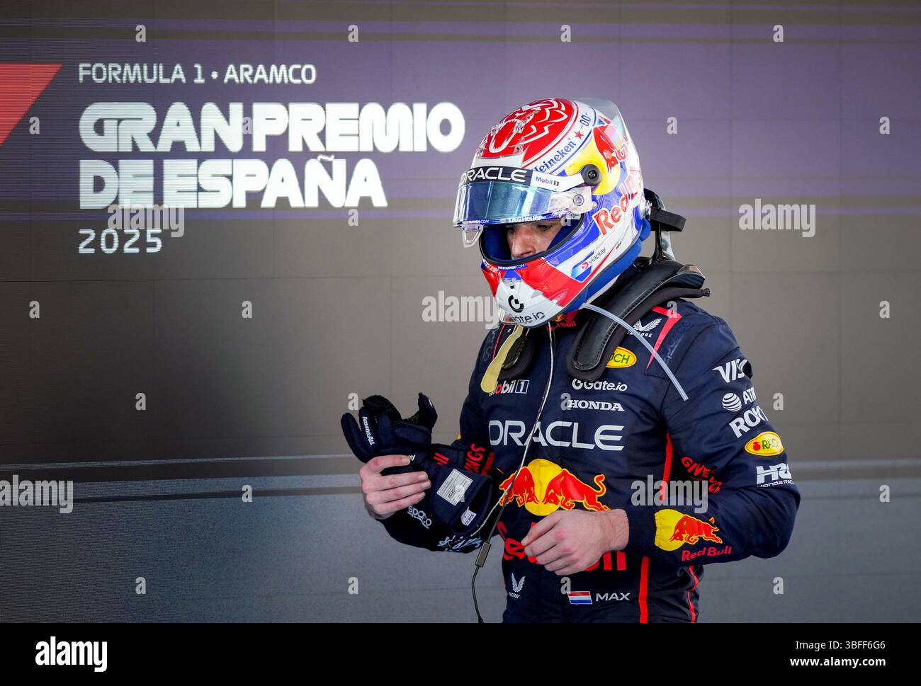 BARCELONA - Max Verstappen (Red Bull Racing) at the Circuit de ...