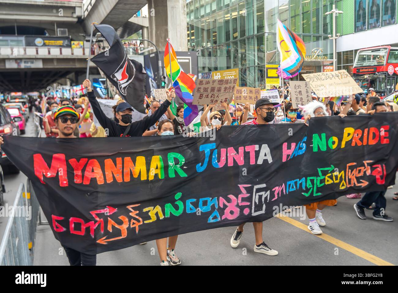 Junta Asia June 1, 2025: annual LGBT Gay Pride Parade in Bangkok, Thailand, Asia ...
