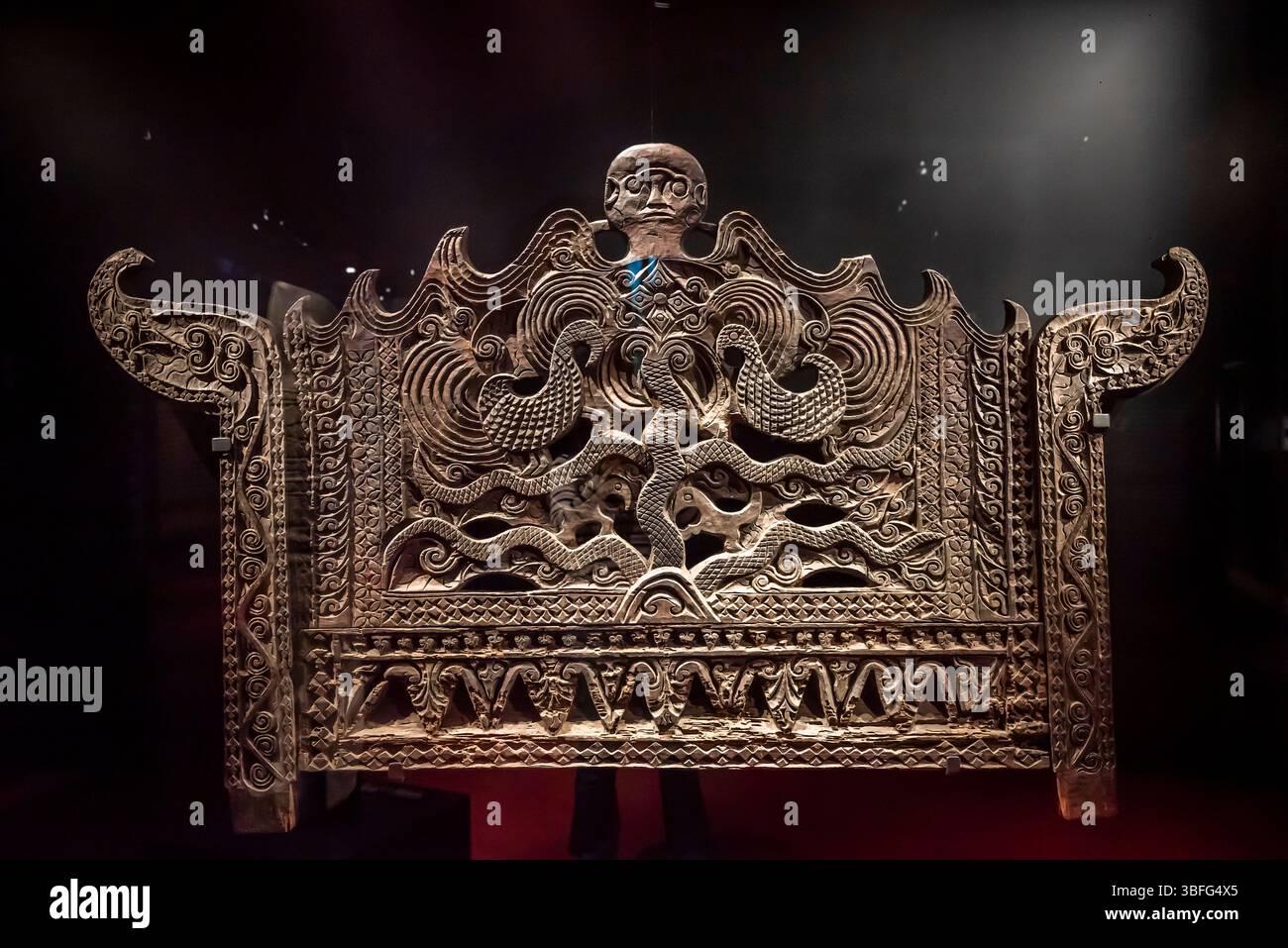 Back of a seat of honor, from the Abung people of the island of Sumatra ...