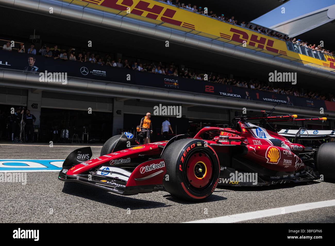 Circuit de Catalunya, Barcelona, Spain. 1.June.2025; Charles Leclerc of