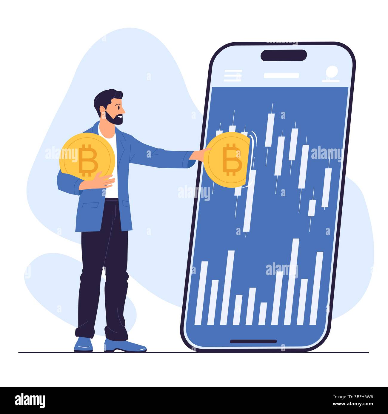 Cryptocurrency trader Cut Out Stock Images & Pictures - Page 2 - Alamy