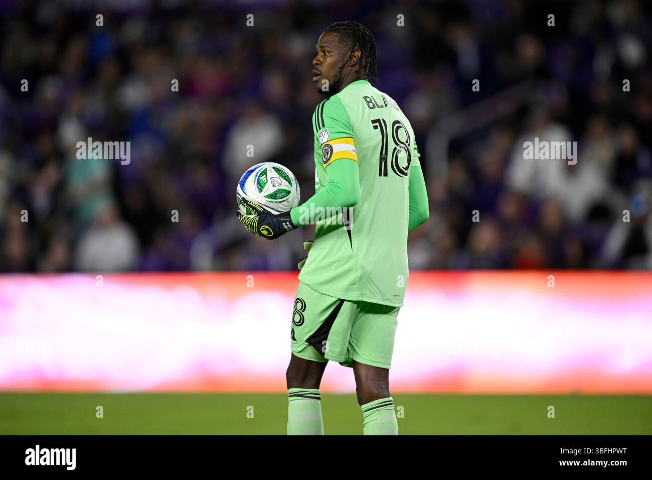 Philadelphia Union goalkeeper Andre Blake (18) during an MLS soccer ...