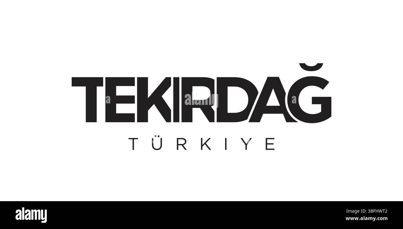 Tekirdag in the Turkey emblem for print and web. Design features ...