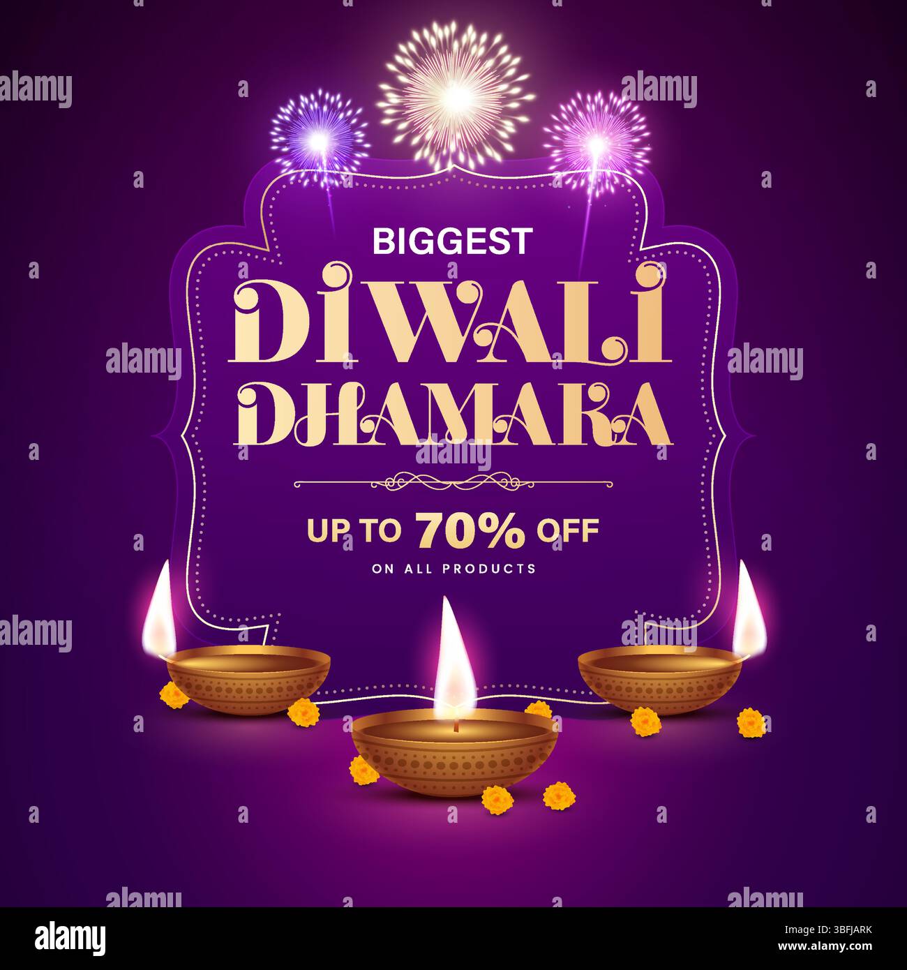 Diwali Special Offer Discount Poster Design. Premium Luxury Advertising Logo label Design vector layered. Diwali Sale Label Design Stock Vector