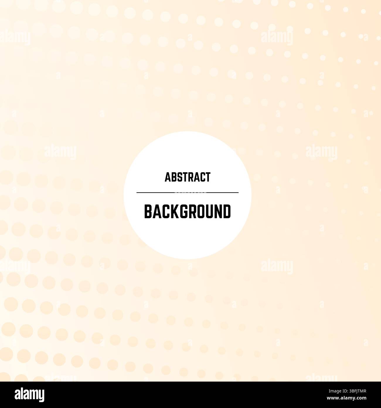 Abstract monochrome background with dots, halftone effect and circle in center. Vector illustration. Stock Vector