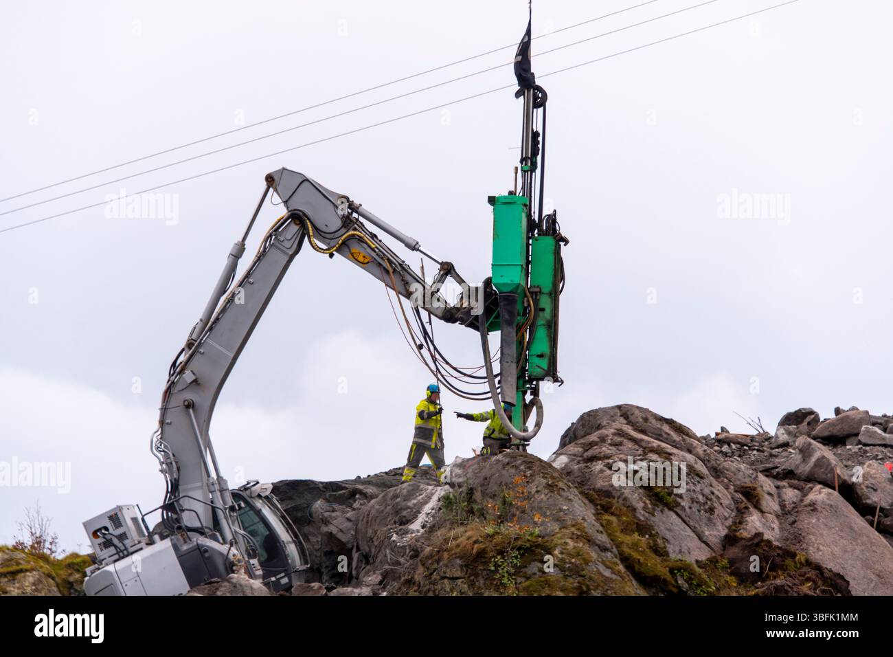 Surface Drill Rig for Quarrying and Construction Stock Photo - Alamy
