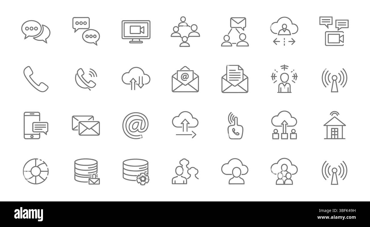Messaging platform symbols hi-res stock photography and images - Alamy