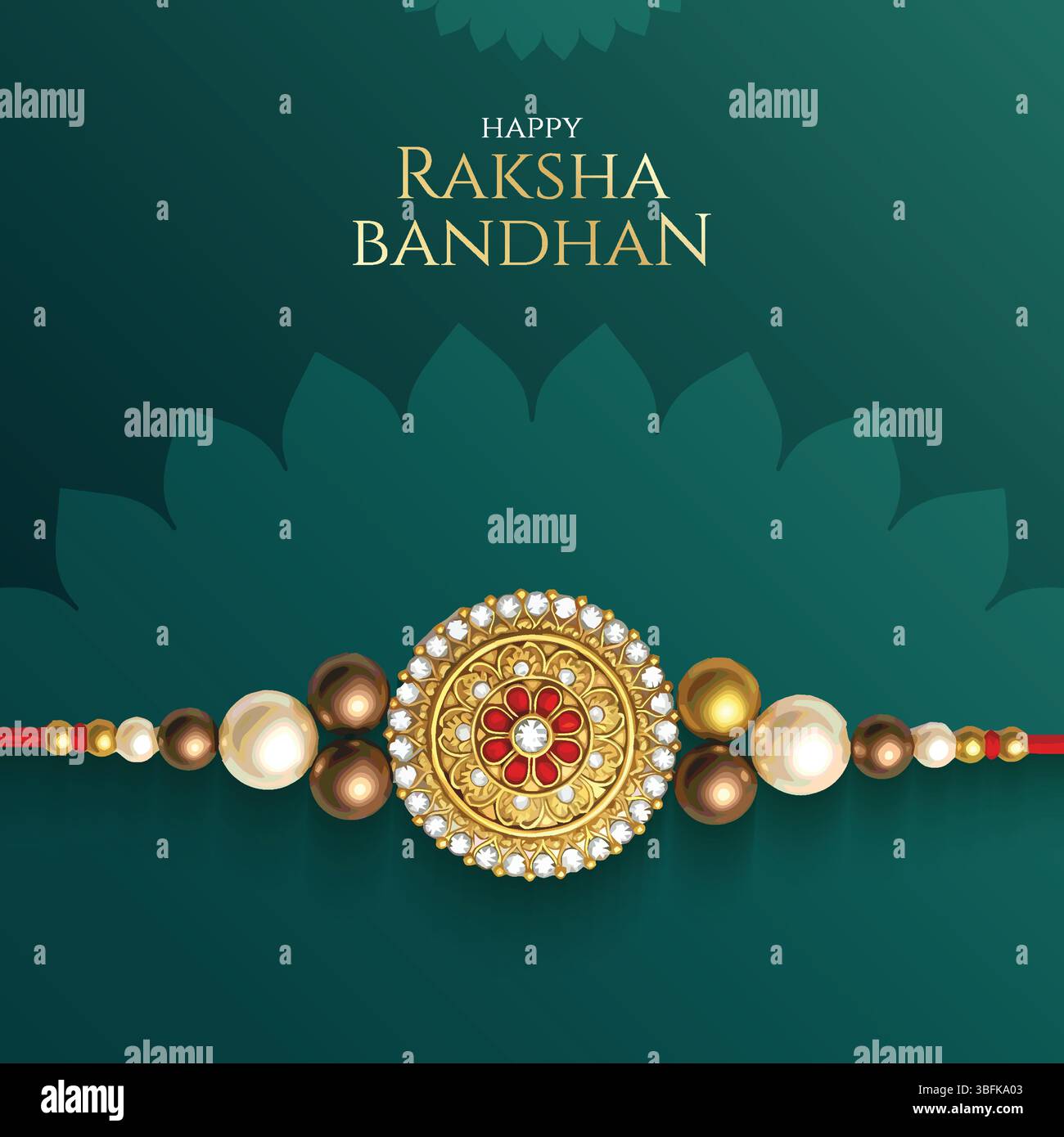 Raksha bandhan festival greeting card India. editable abstract vector ...