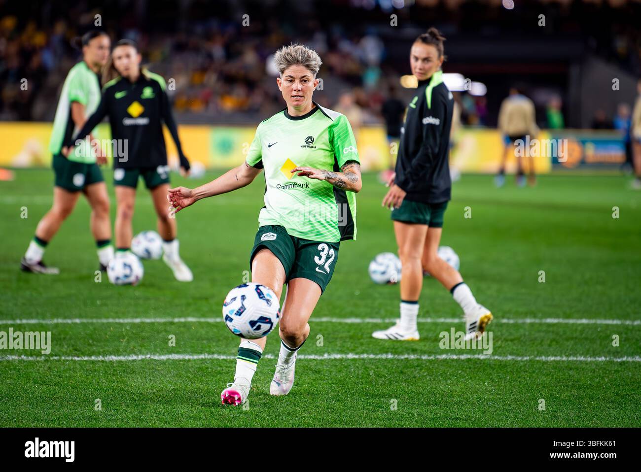 Melbourne, Australia. 30th May, 2025. Michelle Heyman of the Matildas ...