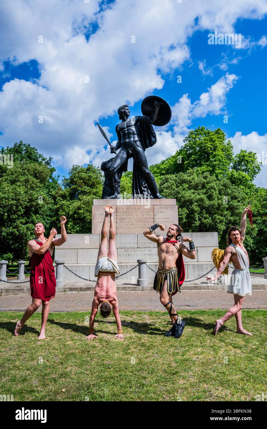London, UK. 2nd June, 2025. The Australian acrobatic troupe, Headfirst ...