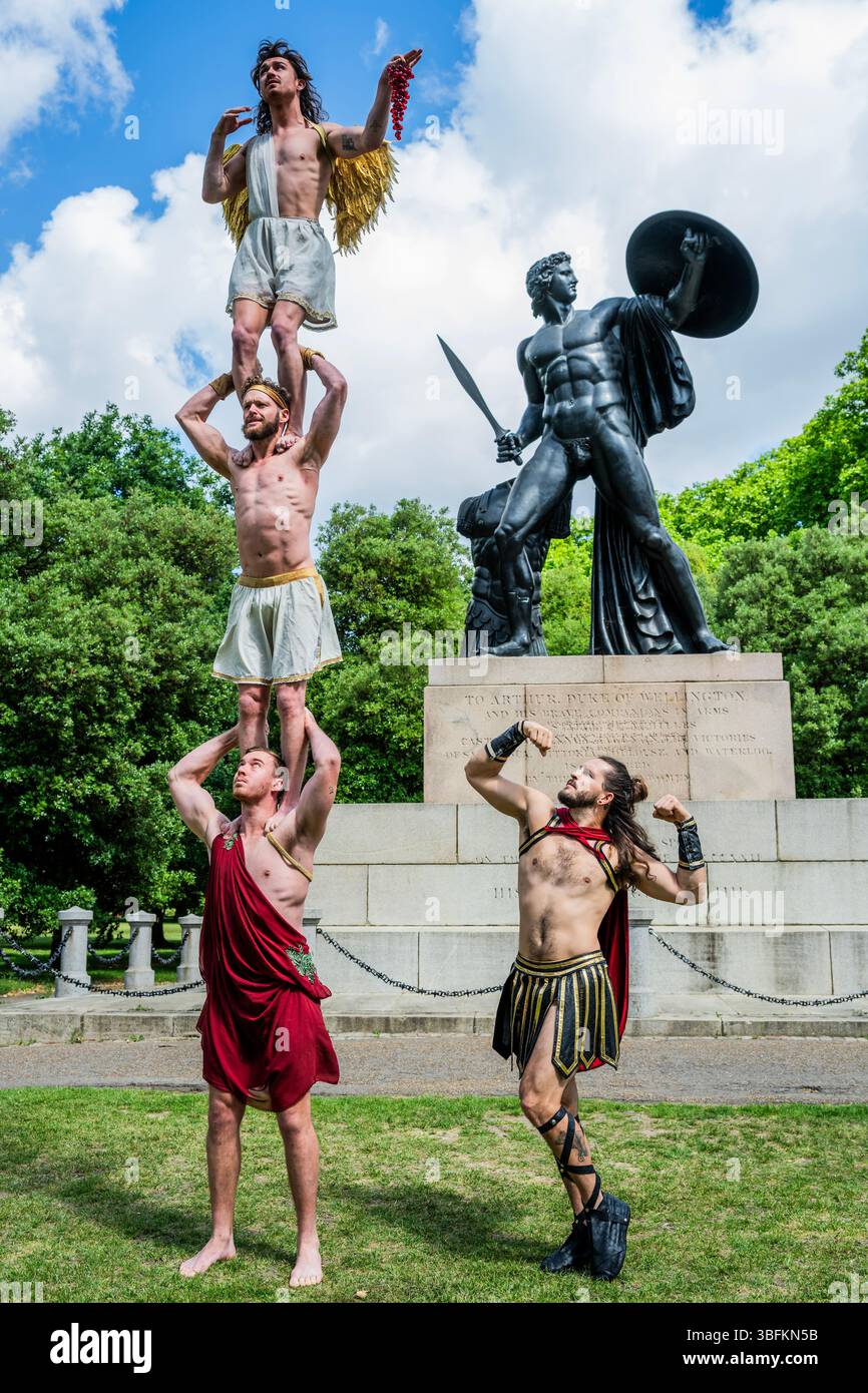 London, UK. 2nd June, 2025. The Australian acrobatic troupe, Headfirst ...
