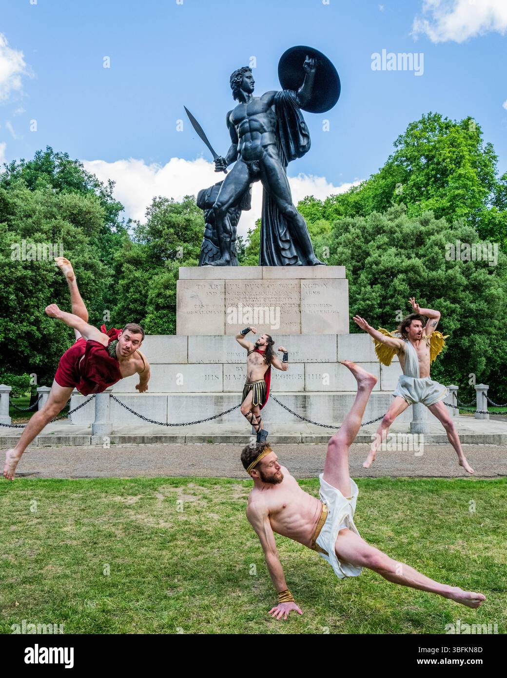 London, UK. 2nd June, 2025. The Australian acrobatic troupe, Headfirst ...