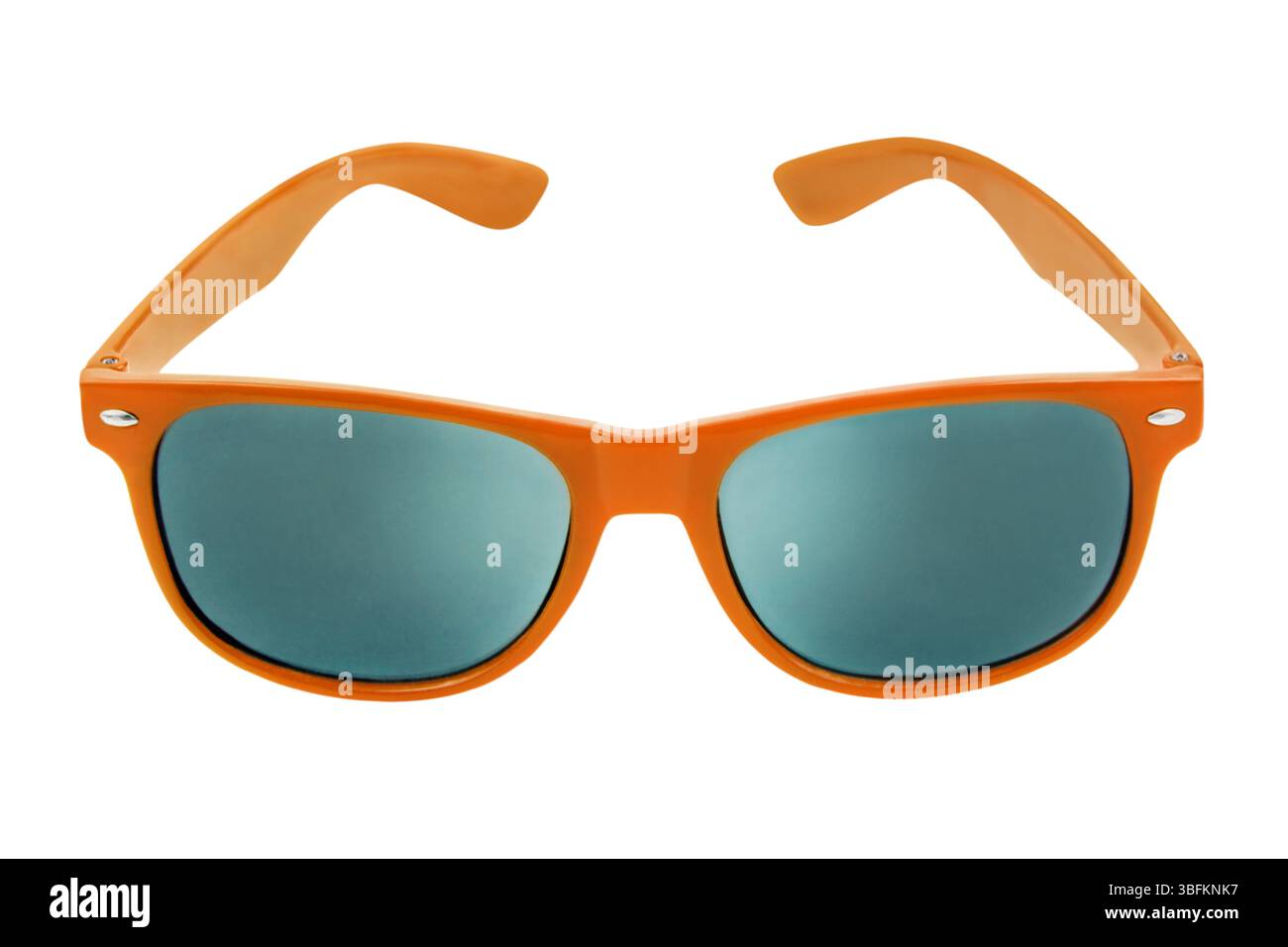 Orange Sunglasses isolated on white background Stock Photo