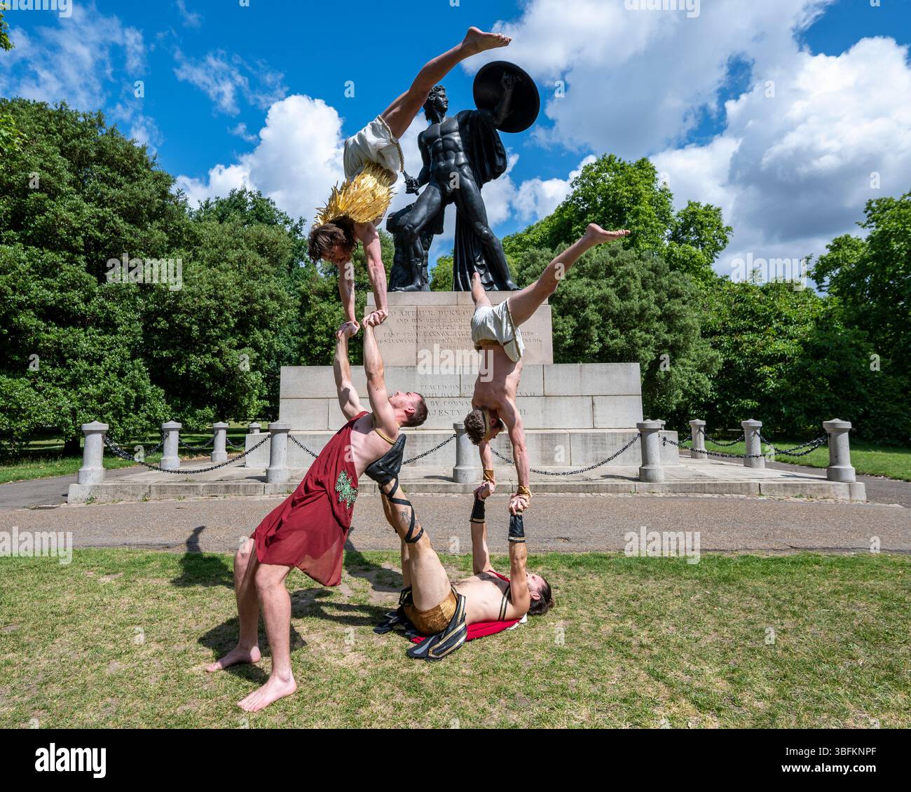London, UK. 2 June 2025. Australian acrobatic troupe, Head First ...