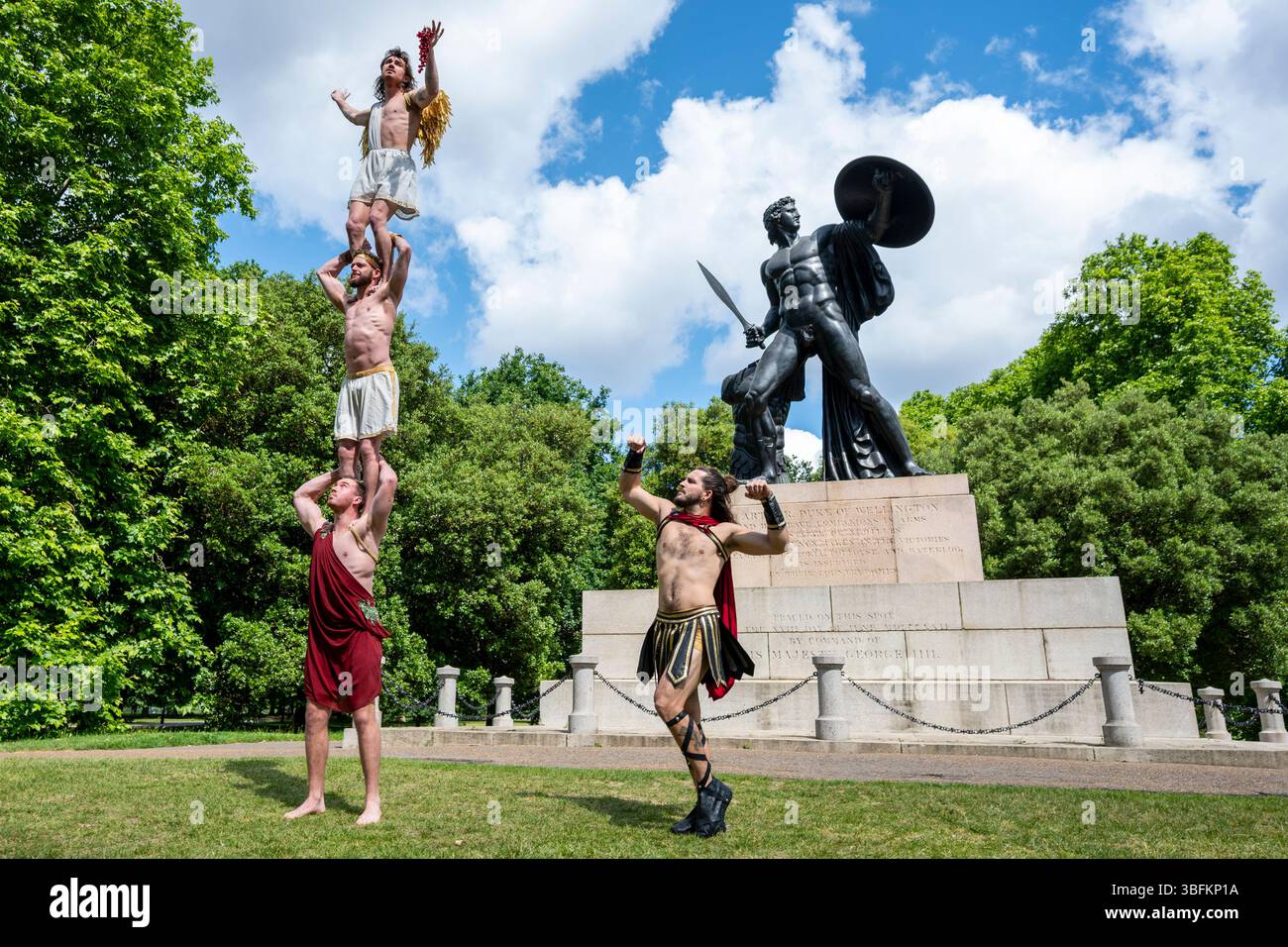 London, UK. 2 June 2025. Australian acrobatic troupe, Head First ...