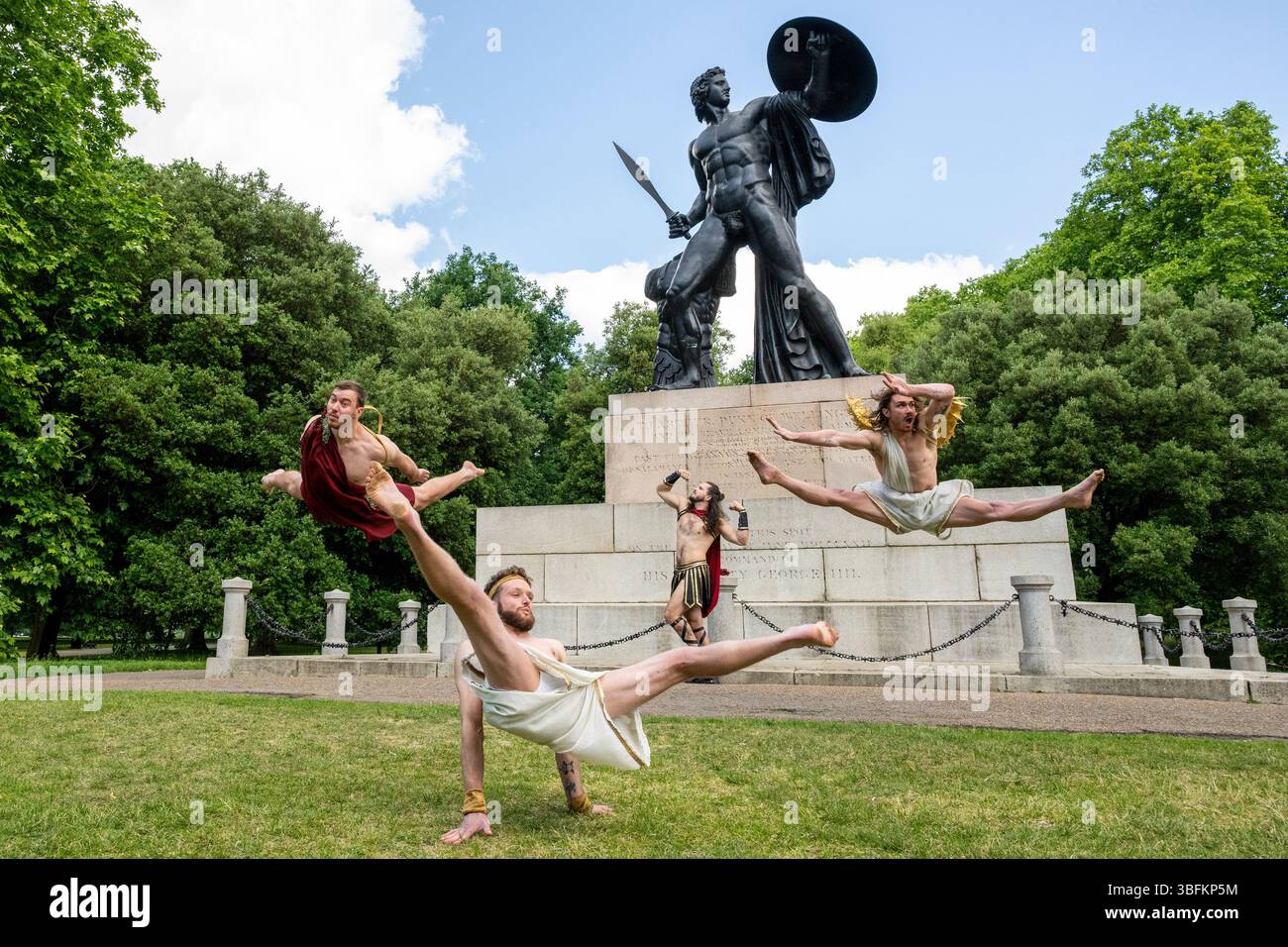 London, UK. 2 June 2025. Australian acrobatic troupe, Head First ...