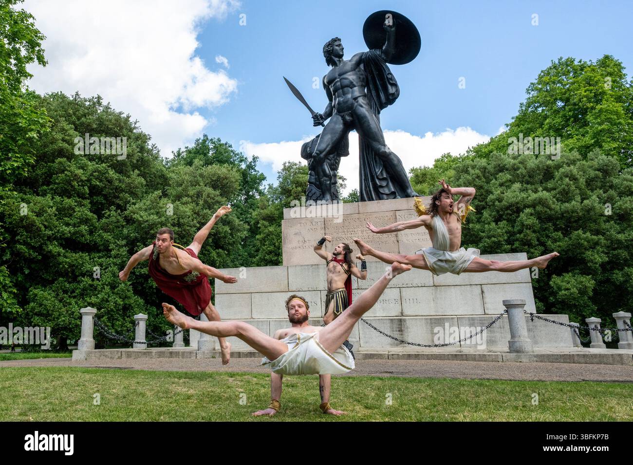 London, UK. 2 June 2025. Australian acrobatic troupe, Head First ...