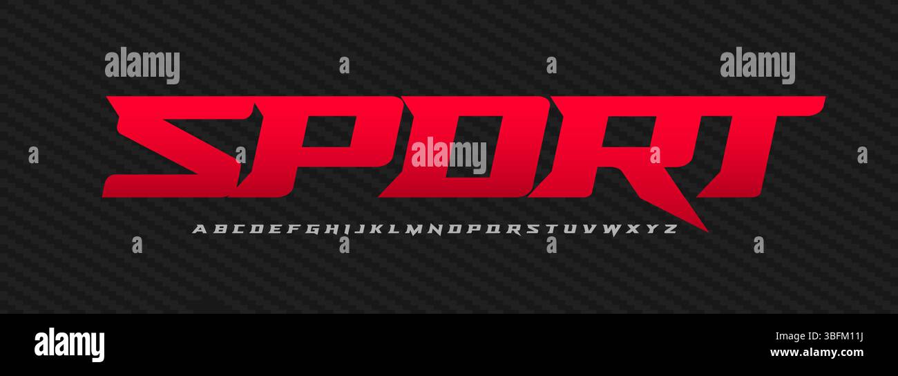 Slanted Racing Font Kinetic letter logo dynamic hi-res stock photography and images - Alamy