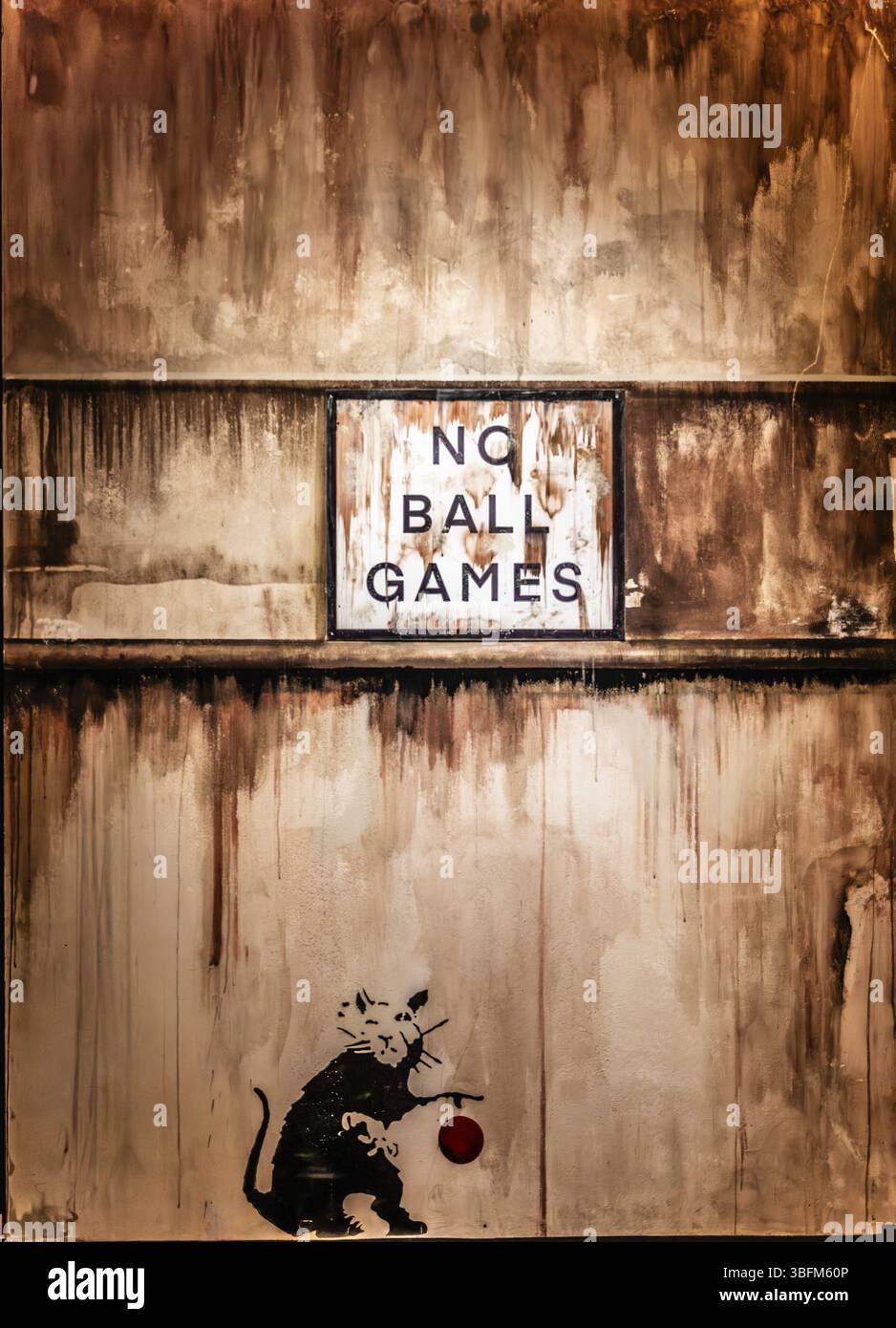 No ball games banksy hi-res stock photography and images - Alamy