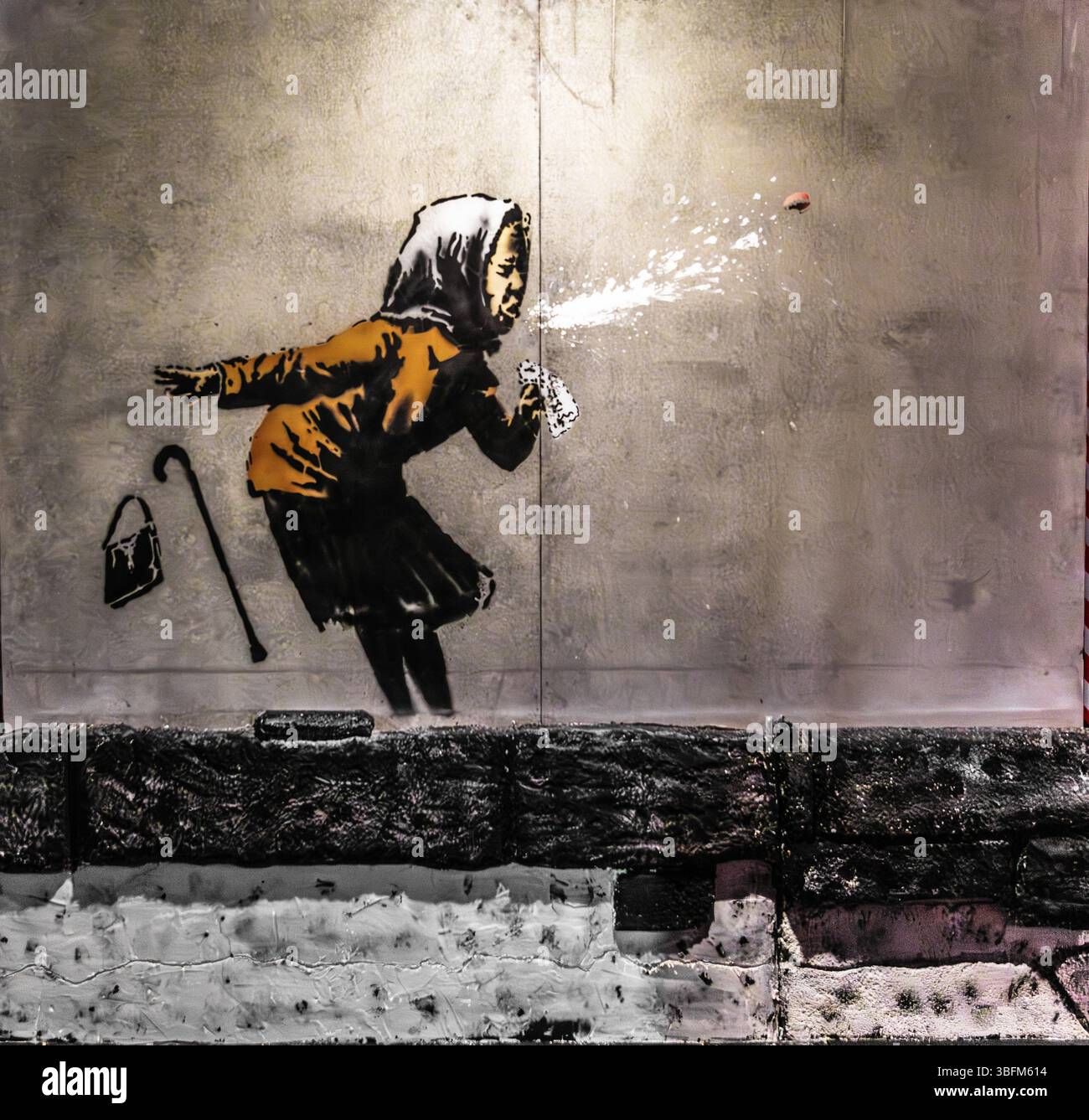 Banksy - Aachoo!!!, Corona notice, 2020, Vale Street, Bristol, UK