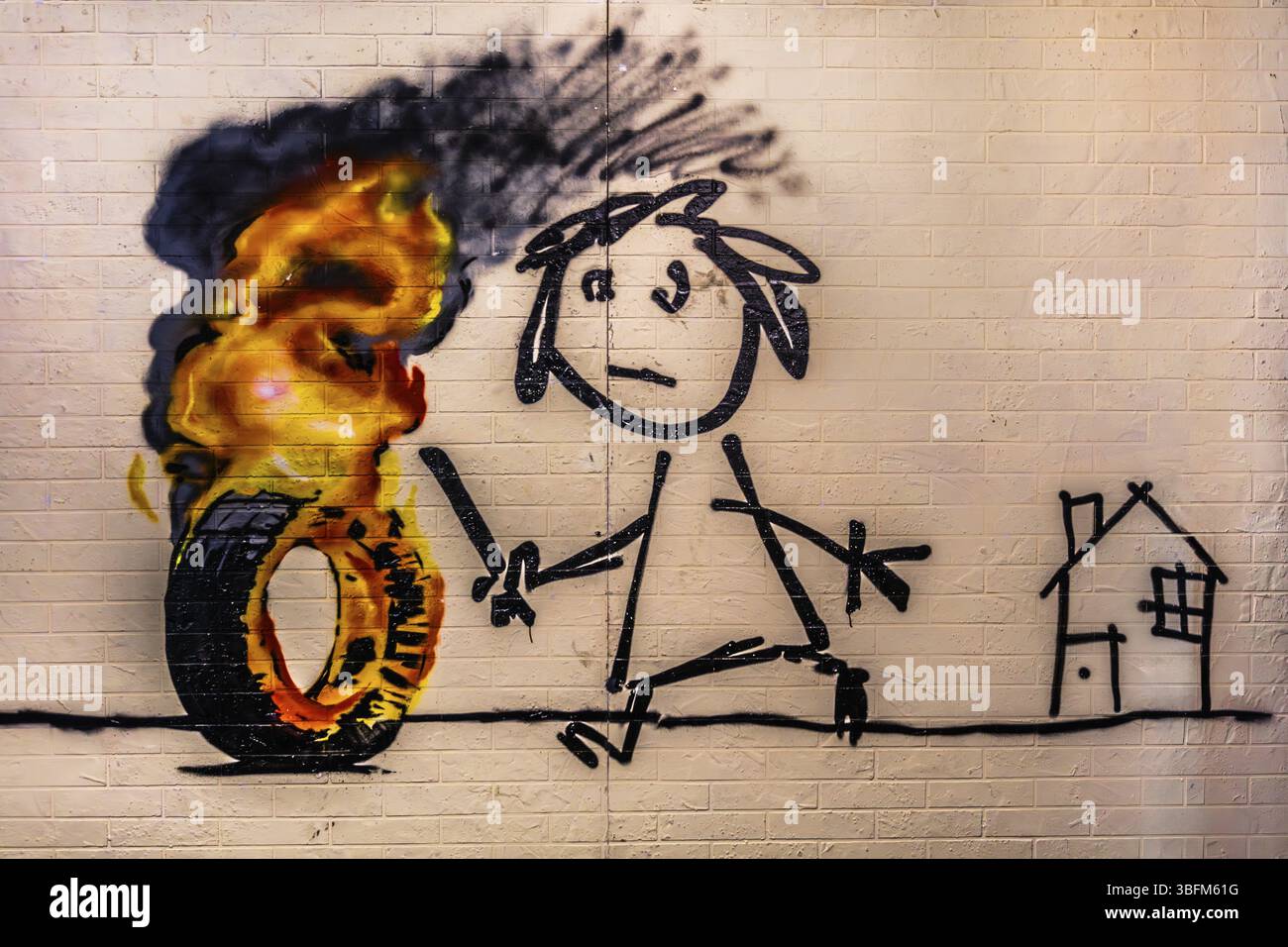 Banksy bridge farm primary hi-res stock photography and images - Alamy