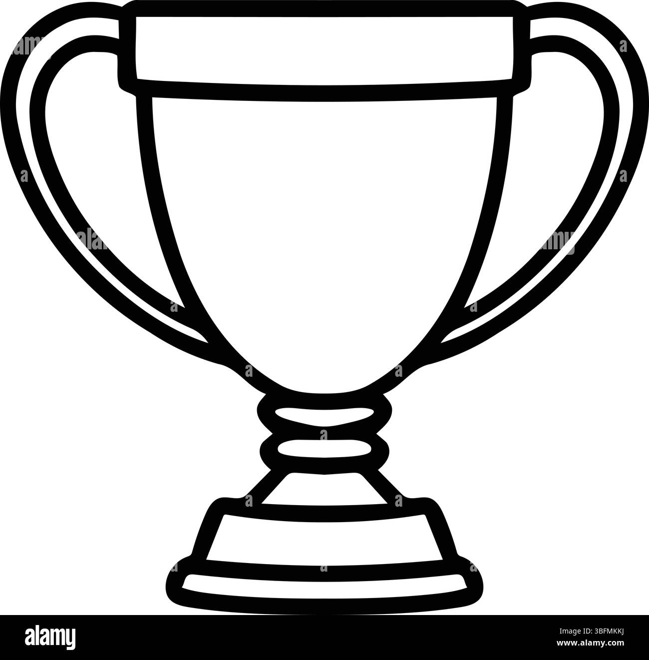 Trophy Outline Icon Award Victory Symbol Vector Stock Vector Image 