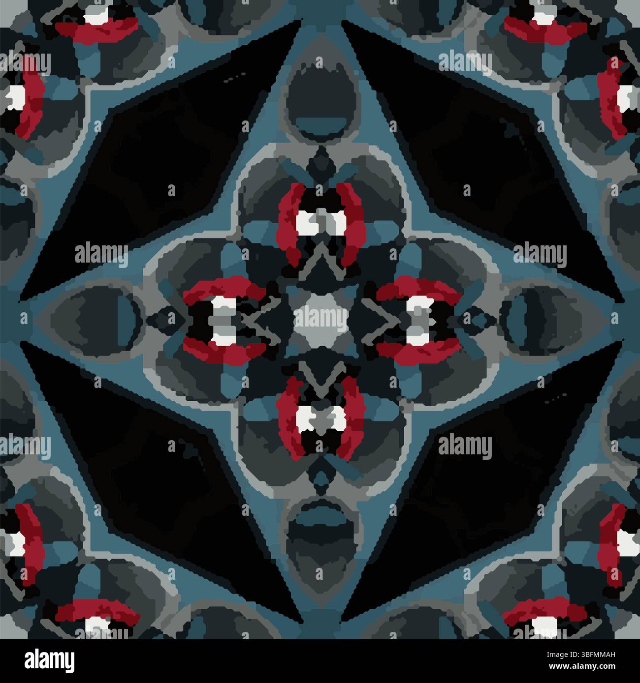 Geometric red blue cyan Stock Vector Images - Alamy