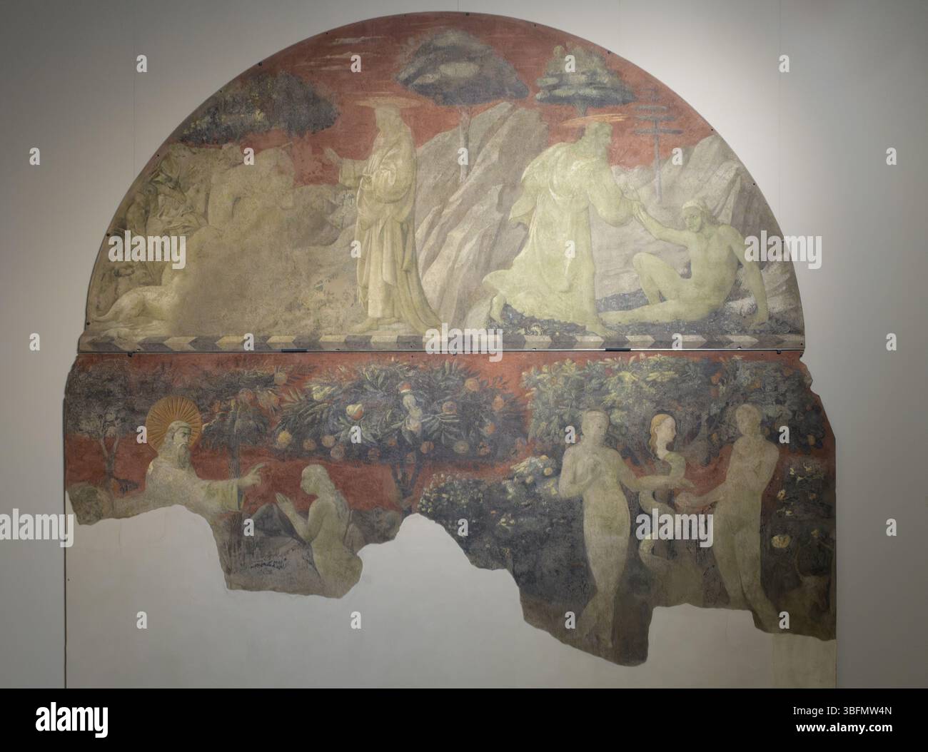 Fresco by Paolo Uccello depicting scenes from Genesis: Creation of Eve ...