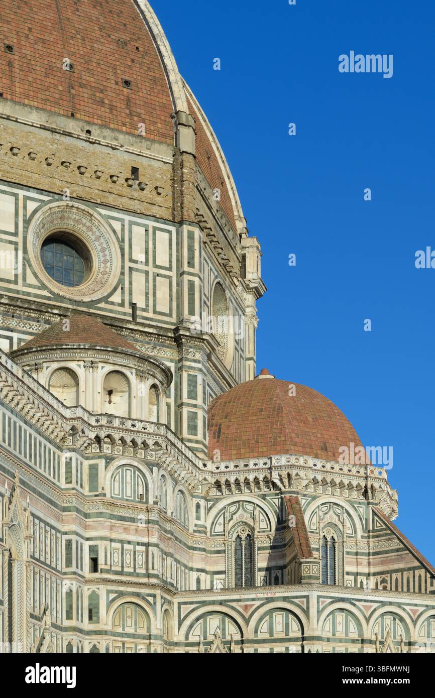 Key section of the dome and tribunes of Florence Cathedral, known as ...