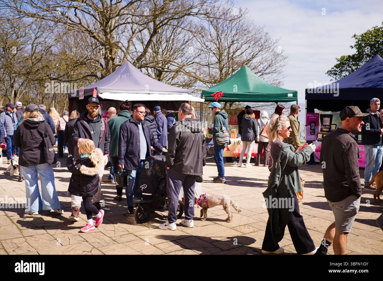 Visitors to Filey Food festival in Yorkshire Stock Photo - Alamy
