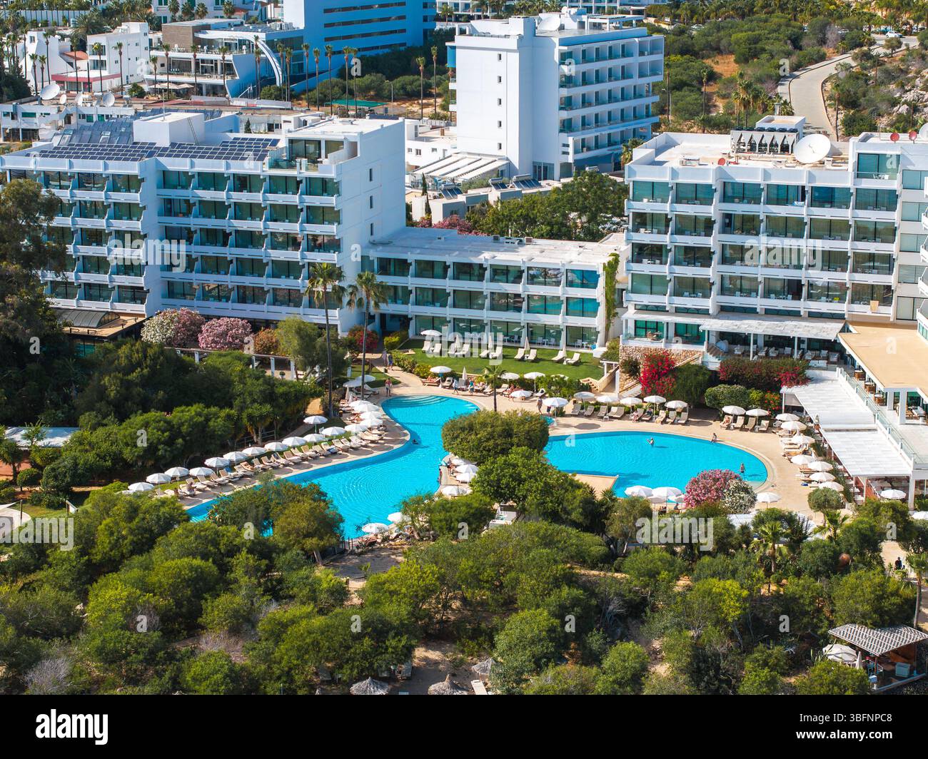 Luxurious Resort Complex with Pool in Ayia Napa, Cyprus Stock Photo - Alamy