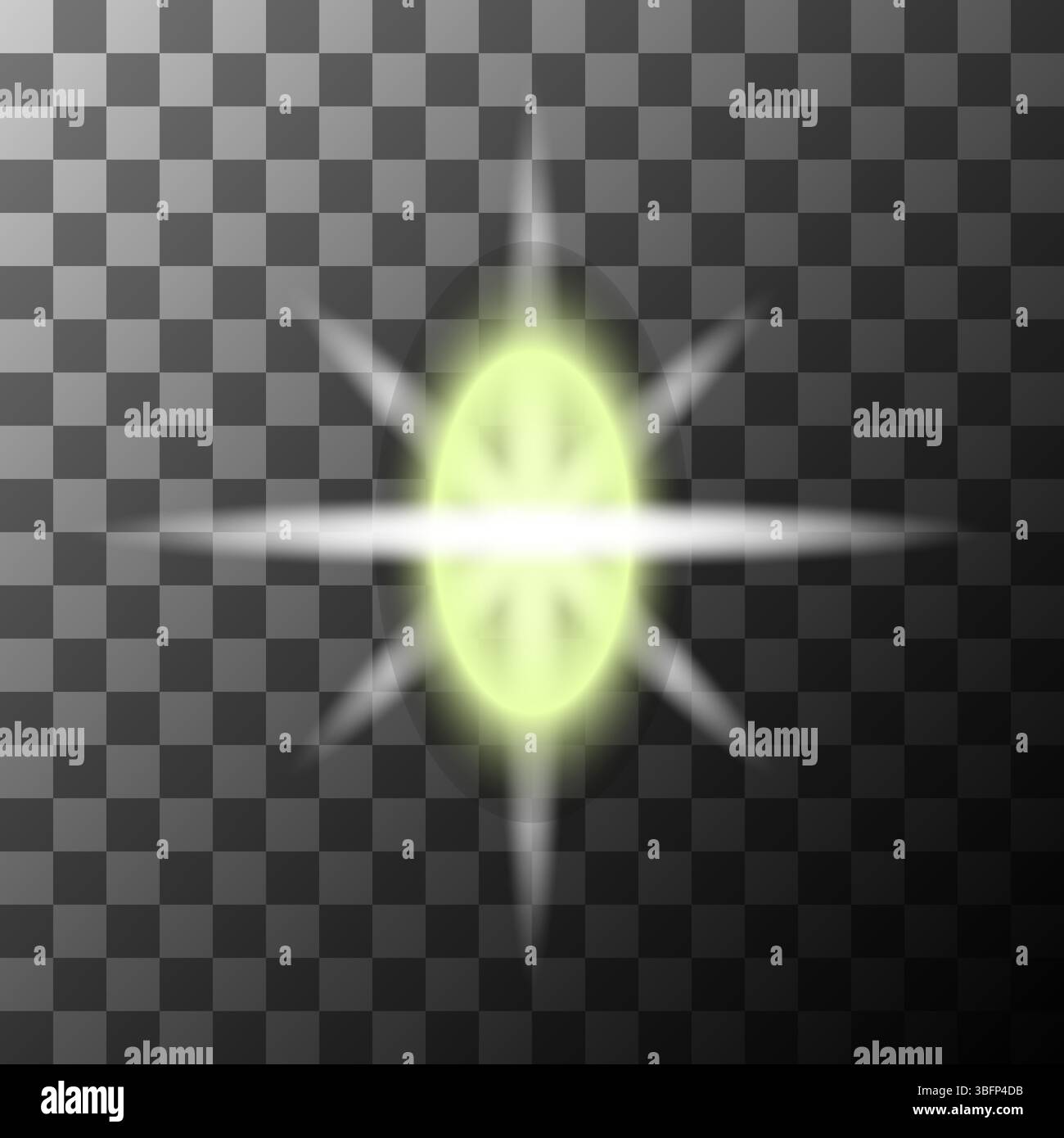 Light burst effect. Radiant star symbol. Vector flare icon ...