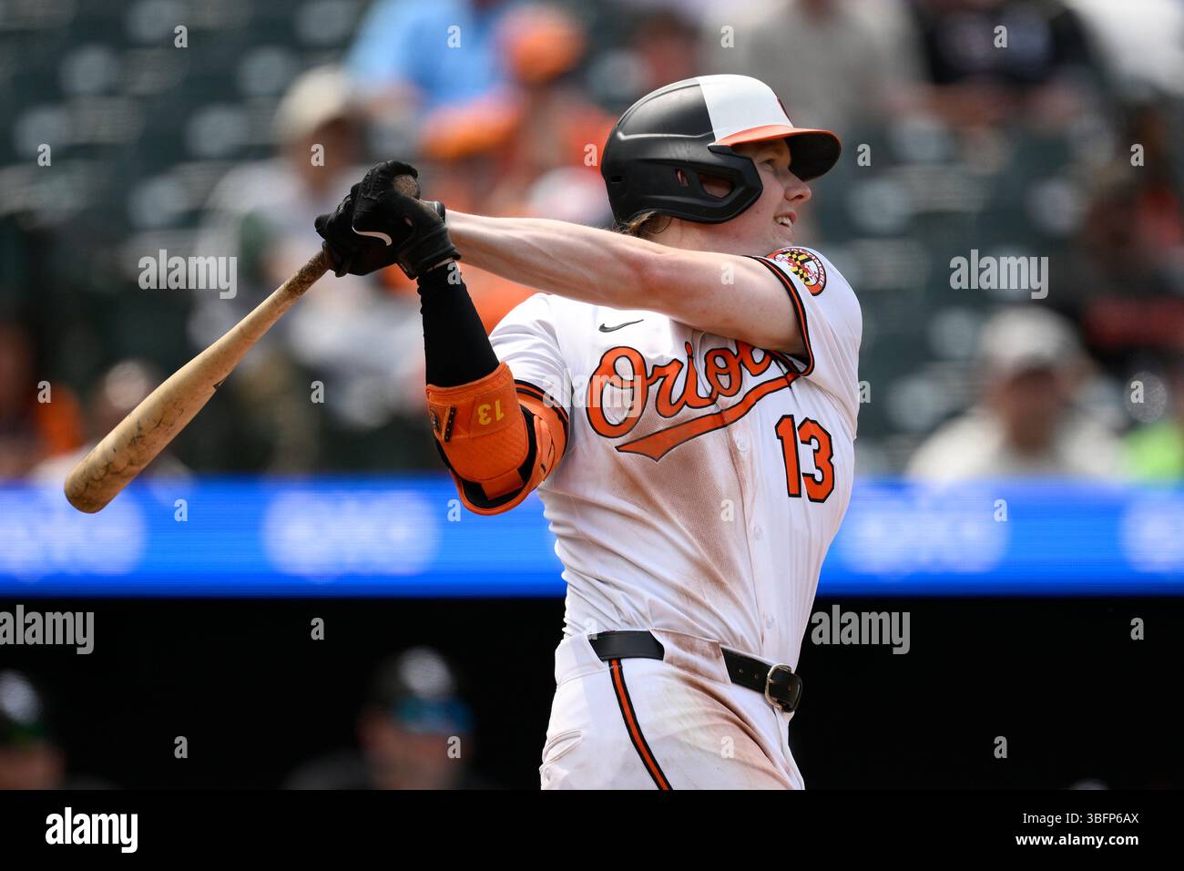 Baltimore Orioles' Heston Kjerstad in action during a baseball game ...