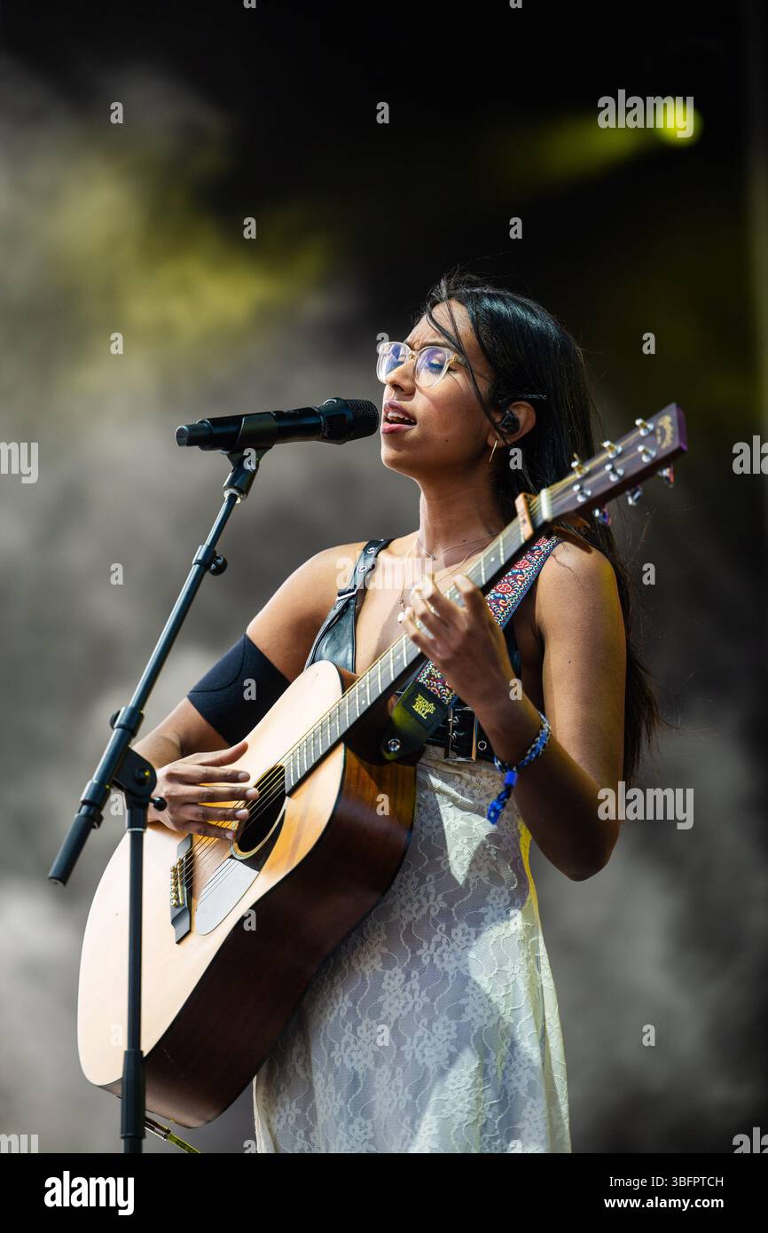 Jensen McRae performs on Day 3 of BottleRock Napa Valley Music Festival ...