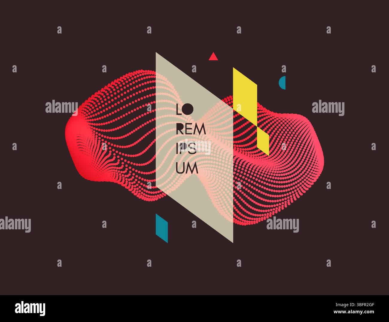 Abstract digital wave with dynamic particles. Sound wave. Big data visualization. 3d vector illustration for business, science or technology. Stock Vector