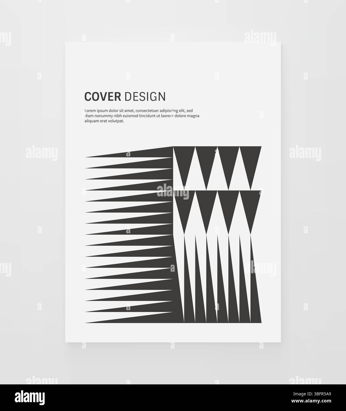 Abstract geometric pattern with simple shapes. Vector illustration for brochure, poster, card, invitation, poster, textile print, presentation, flyer Stock Vector